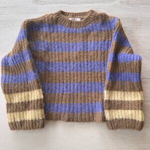 Zara Girls Striped Knit Sweater - Size 13-14